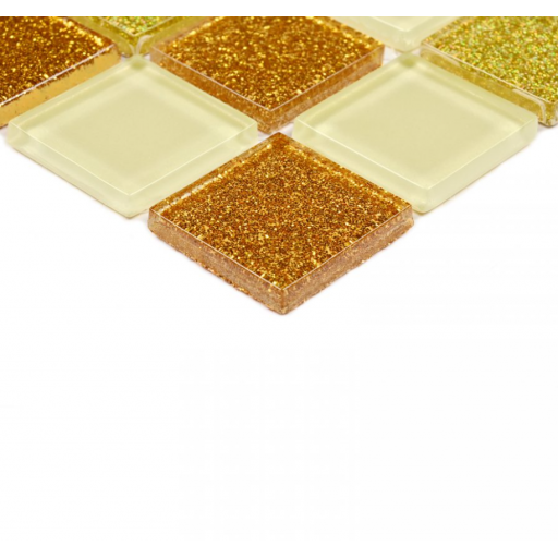 Мозаика стеклянная Shine Gold 300*300 мм